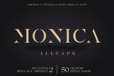 Monica Allcaps Font