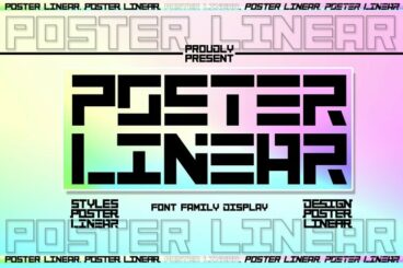 Poster Linear Font