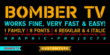 Bomber TV Font Family