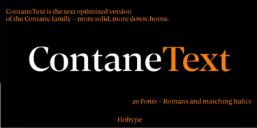 Contane Text Font Family