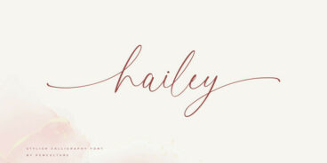 Hailey Calligraphy Font