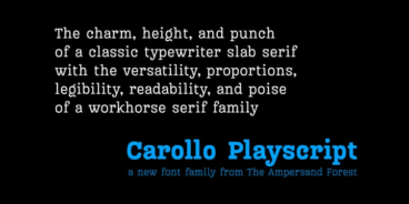 Carollo Playscript Font Family