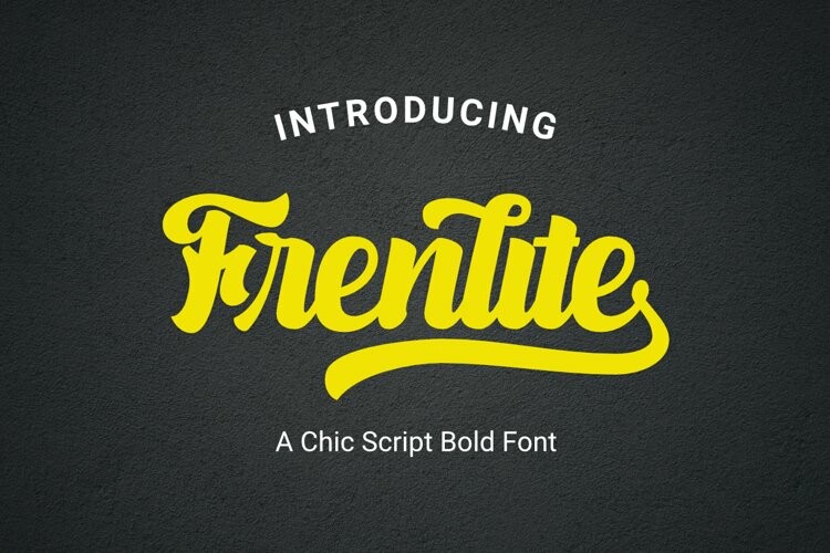 Frenlite font free font