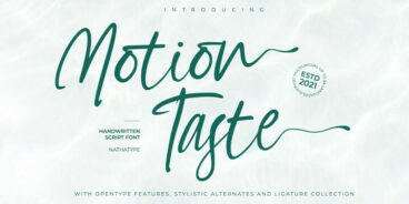 Motion Taste Font
