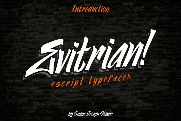 Evitrian - Urban Street Font - Free Font