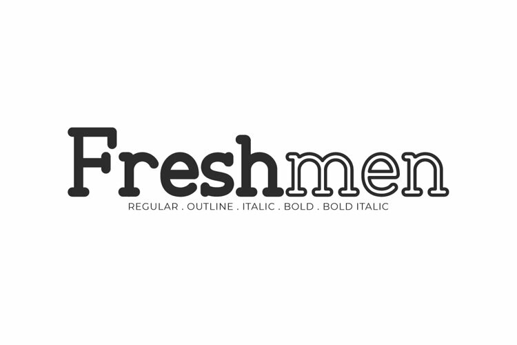 Freshmen font free font