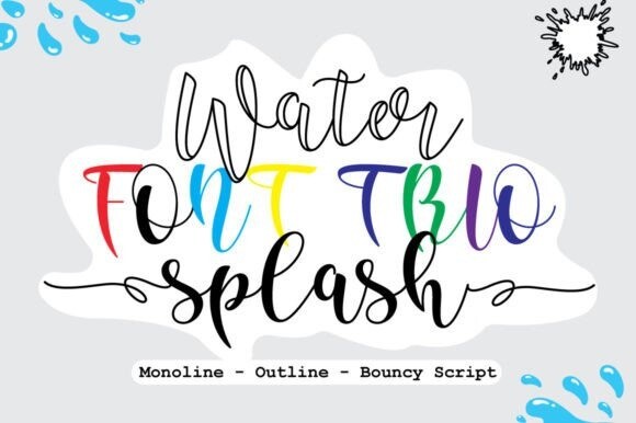 Water Splash Font Free Font