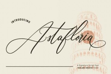 Astafloria Signature Script Font