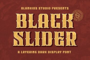 Black Slider Font