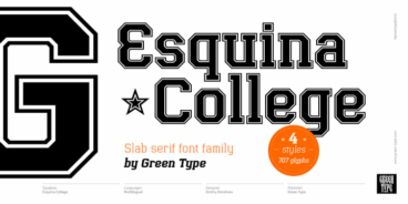 Esquina College Font Family