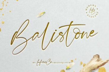 Balistone handwritten font
