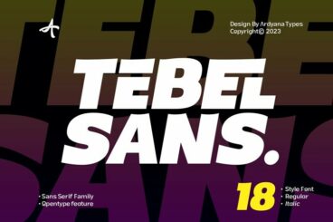 Tebel Sans Font Family