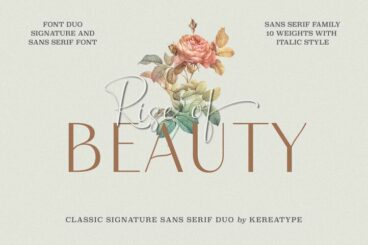 Rise of Beauty Duo Font
