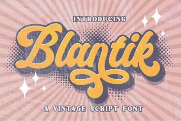Blantik Vintage Script Font