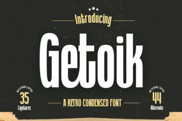 Getoik | Retro Condensed Font
