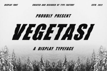 Vegetasi - A Display Typeface