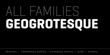 Geogrotesque Condensed Series Full Family