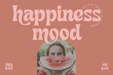 Happiness Mood - Retro Fonts