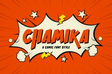 Chamika - A Comic Font Style