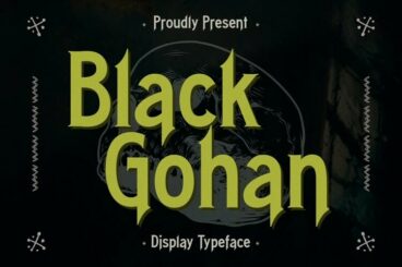 Black Gohan Display Typeface Font