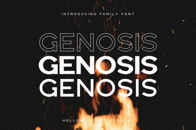 Genosis Family Font - Free Font