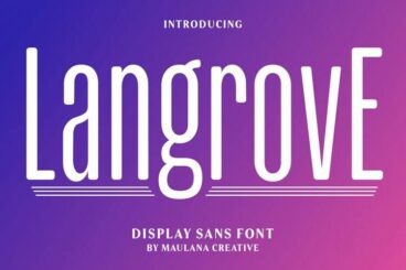 Langrove - Sans Condensed Display Font