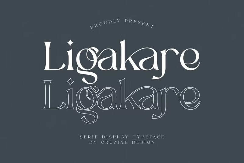 Ligakare Modern Serif Font - Free Font