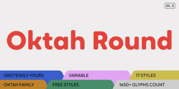 Oktah Round Font Family