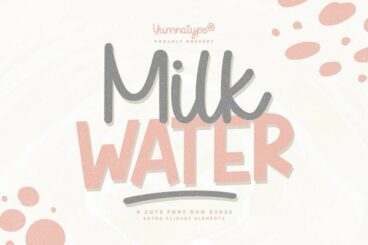 Milk Water Duo Font