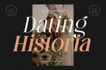 Dating Historia font family