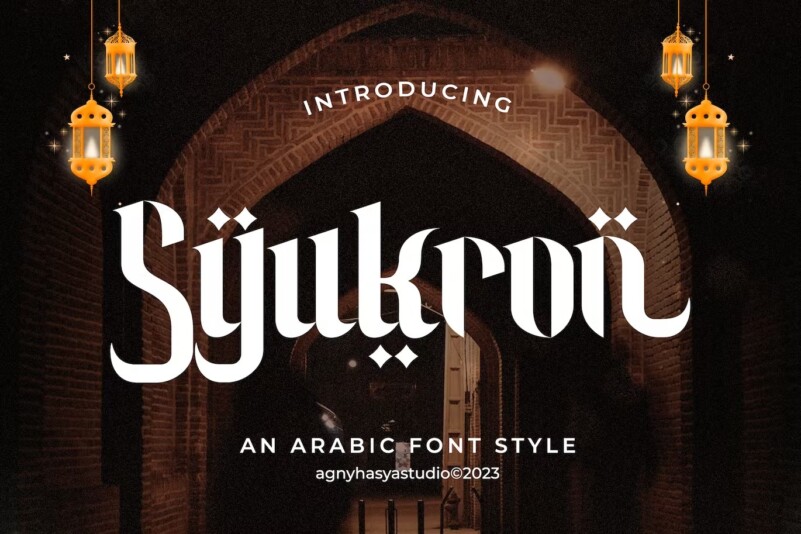 Syukron - Arabic Font Style - Free Font