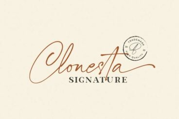 Clonesta Signature Font
