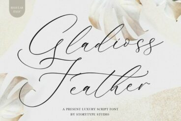 Gladioss Feather – Luxury Script Font