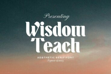 Wisdom Teach - Aesthetic Serif Font