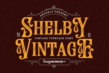 Shelby Vintage - Vintage Typeface Font