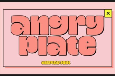 Angry Plate font