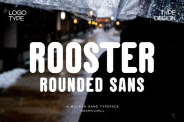 Rooster Rounded Sans Serif Font Typeface