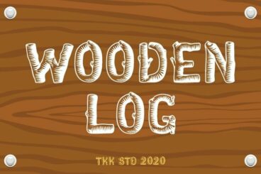 Wooden Log - Kids Font