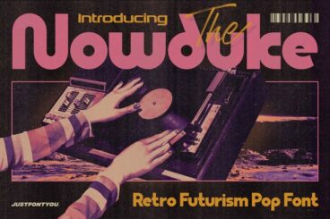 Nowduke - Retro Futurism Pop Fonts