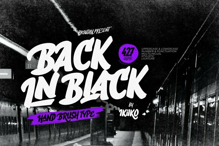 Back in Black Font - Free Font