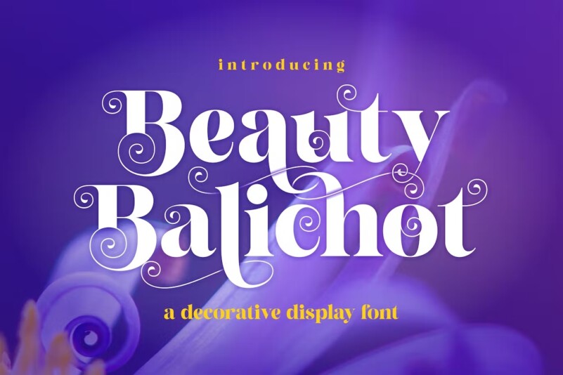 Beauty Balichot - A Decorative Serif Font - Free Font