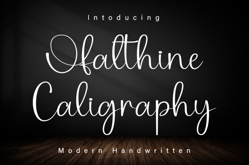 Ofalthine Caligraphy Font Free Font