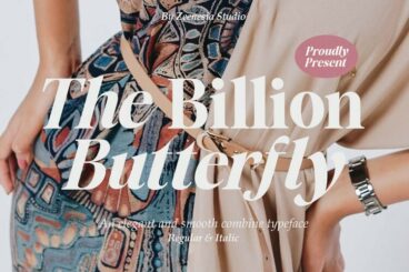 The Billion Butterfly Font