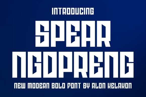 Spear Ngopreng Font - Free Font