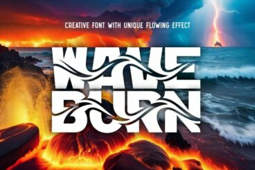 Wave Burn Font