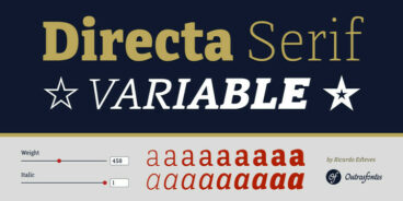 Directa Serif Variable Font Family