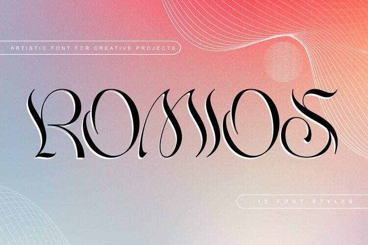 Romios font free font