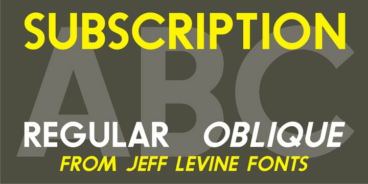 Subscription Jnl Font Family