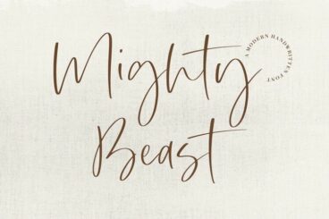 Mighty Beast - Handwritten Script Font