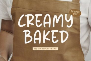 Creamy Baked font